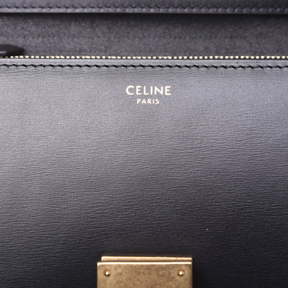 Celine Box Calfskin Medium Classic Box Flap Bag Black 9 of 12