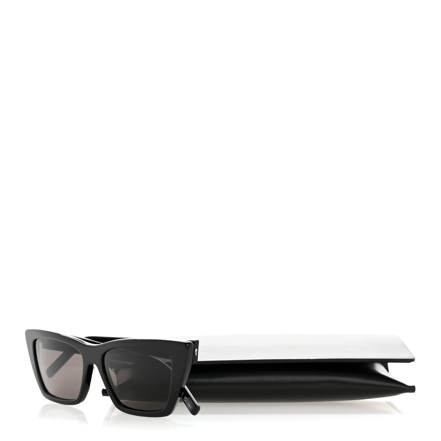 Saint Laurent Acetate Mica Cat Eye Sunglasses SL 276 Black 8 of 8