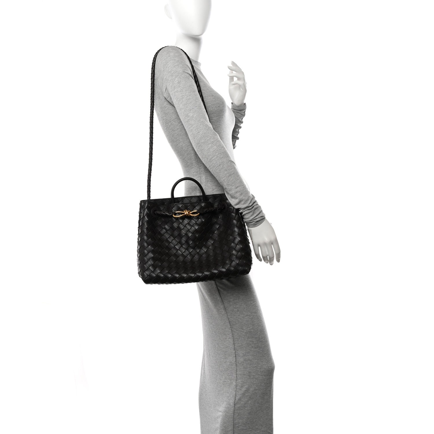 Bottega Veneta Nappa Intrecciato Medium Andiamo Shoulder Bag Fondant 2 of 9