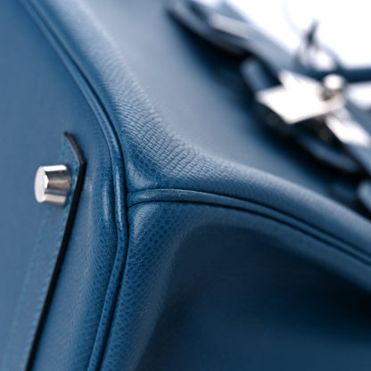Hermes Epsom Birkin 30 Bleu Thalassa 9 of 15