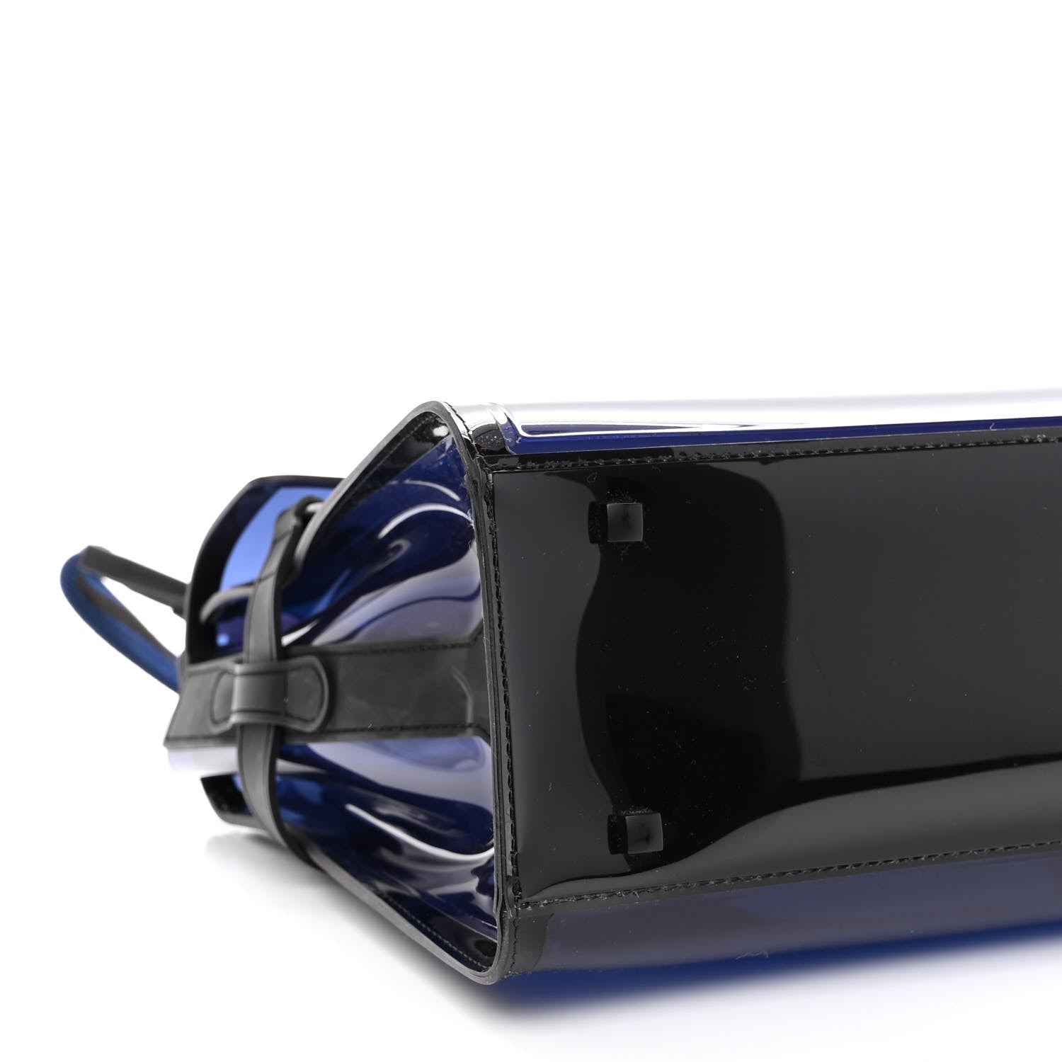 Delvaux PVC Tempete Dark Night Satchel Blue De Prusse 8 of 9