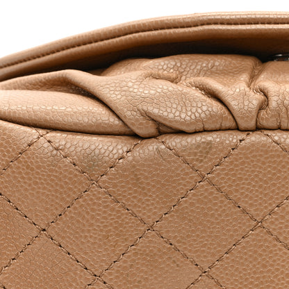 Chanel Caviar Large Half Moon Flap Dark Beige 14 of 14