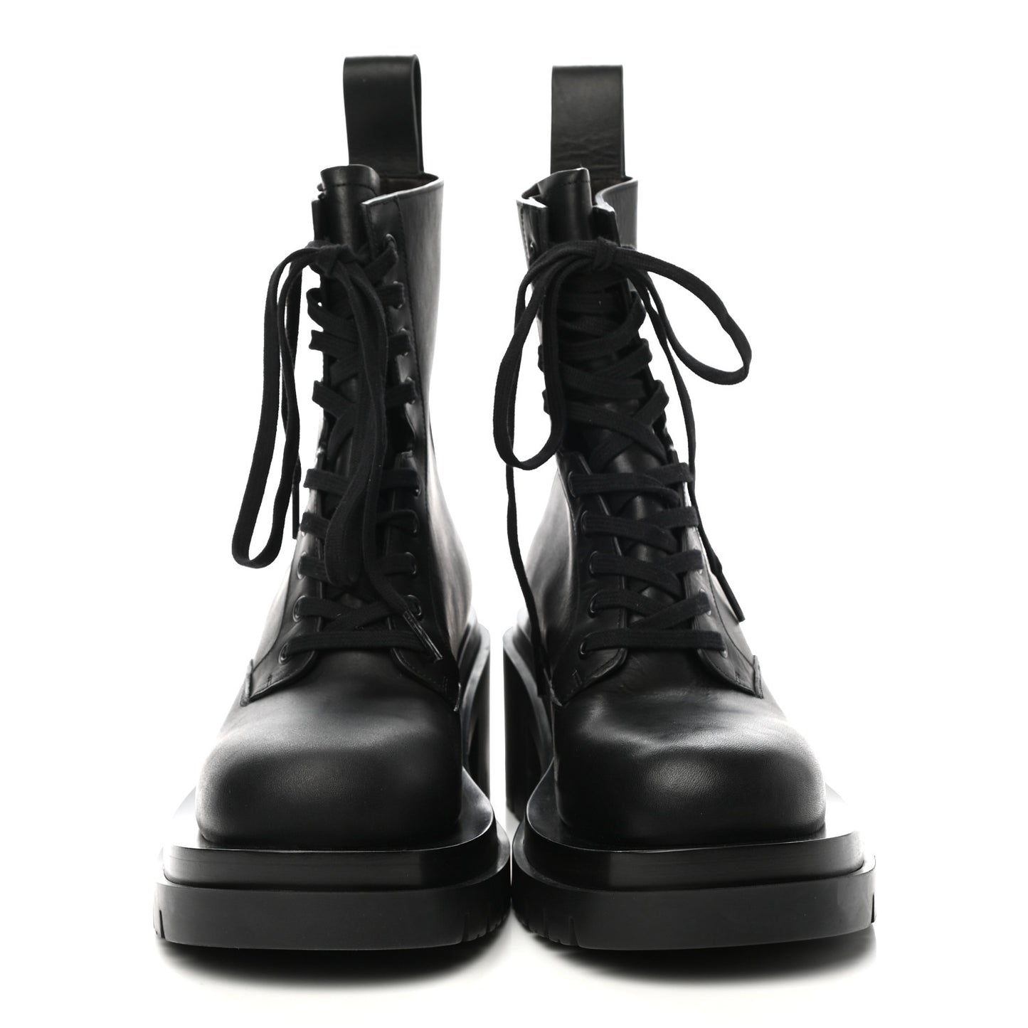 Calfskin The Lug Lace Up 30/70mm Ankle Boots 38 Black