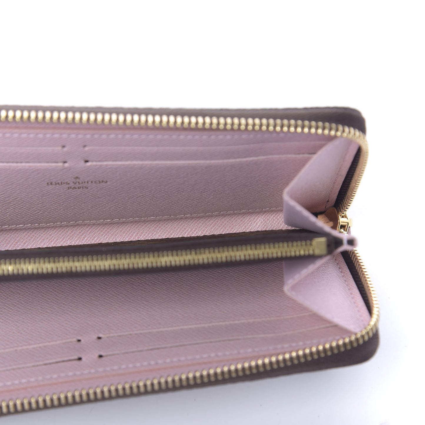 Monogram Clemence Wallet Rose Ballerine