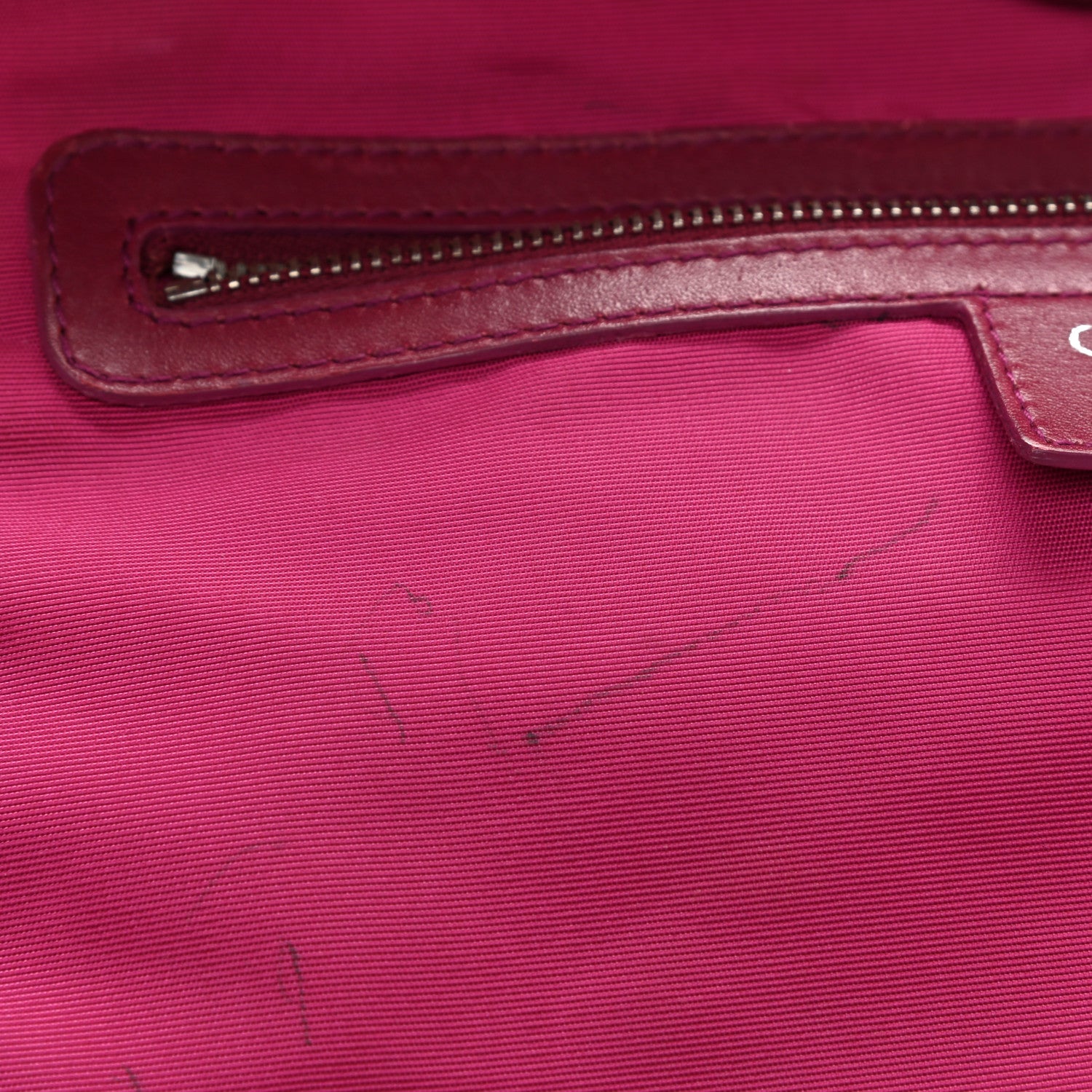 Christian Dior Coated Canvas Cannage Small Panarea Tote Fuchsia 10 of 12