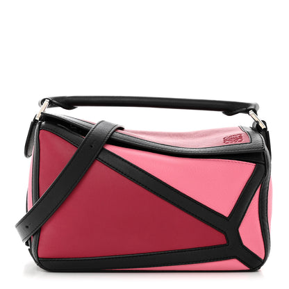 Loewe Calfskin Small Graphic Puzzle Bag Raspberry Wild Rose 1 of 12