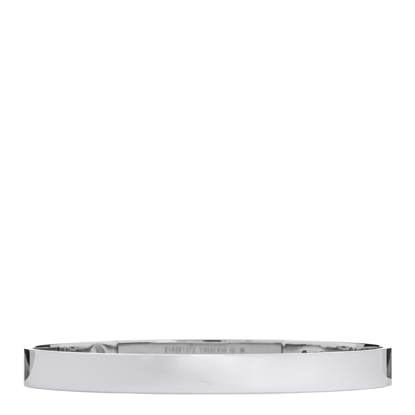 18K White Gold Pave Diamond PM Collier De Chien Bracelet SH