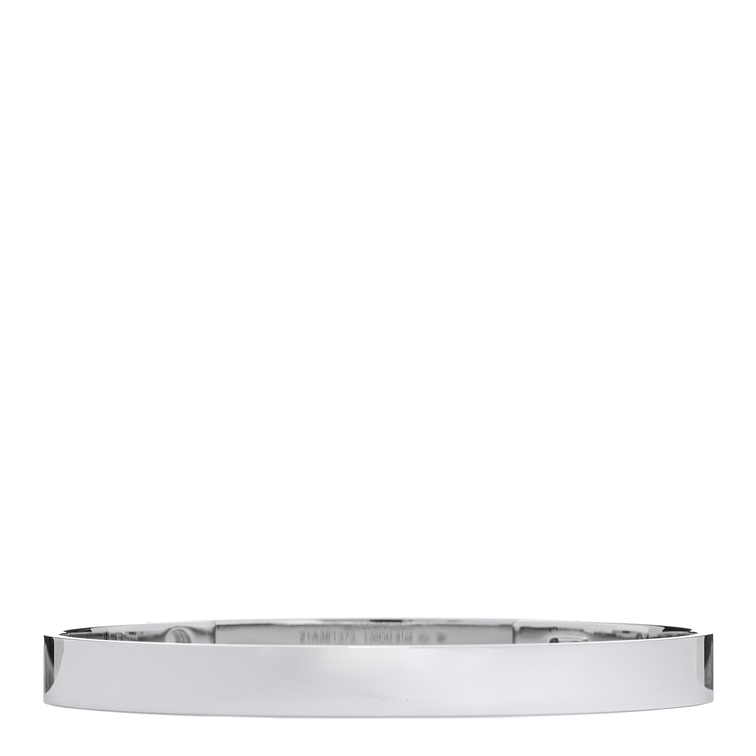 Hermes 18K White Gold Pave Diamond PM Collier De Chien Bracelet SH 2 of 4