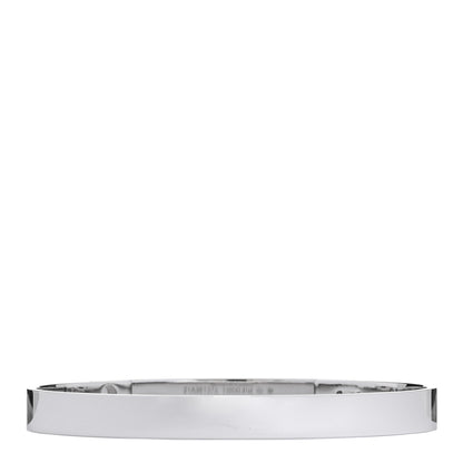 Hermes 18K White Gold Pave Diamond PM Collier De Chien Bracelet SH 2 of 4