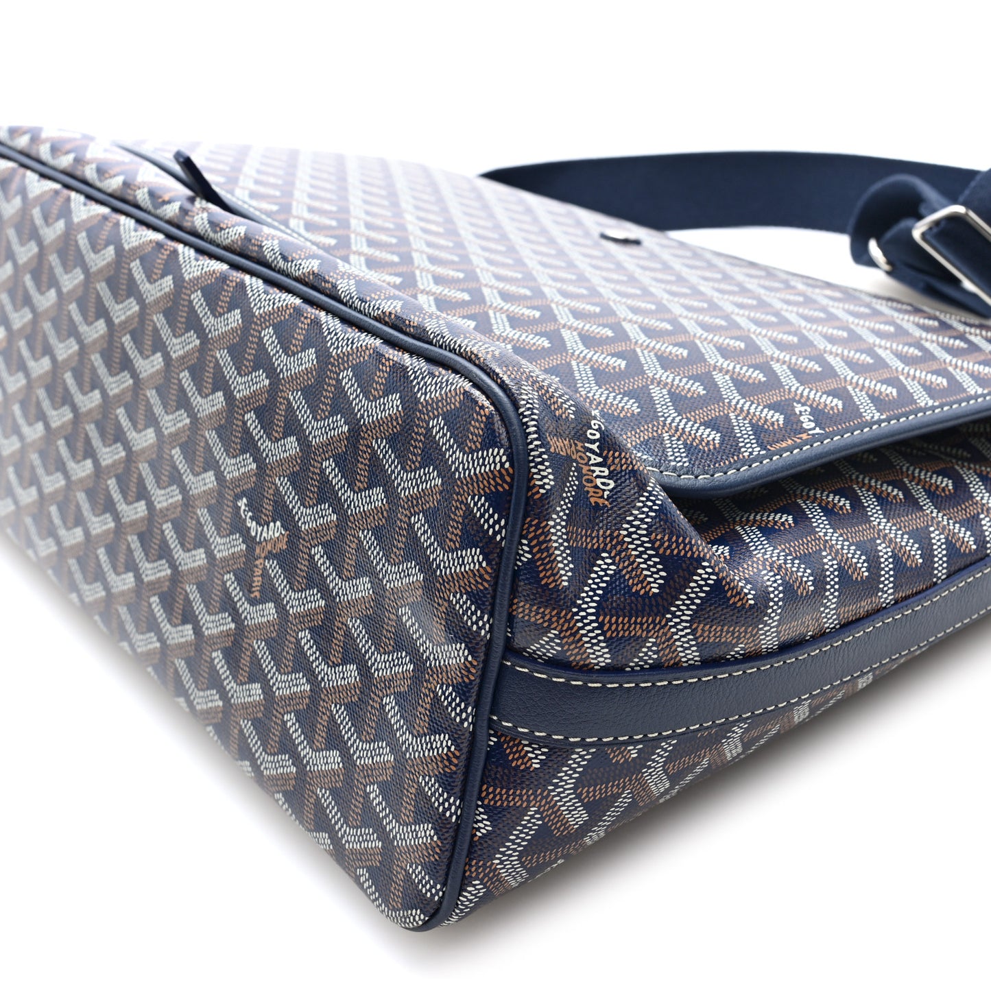 Goyardine Capetien Messenger Bag Navy