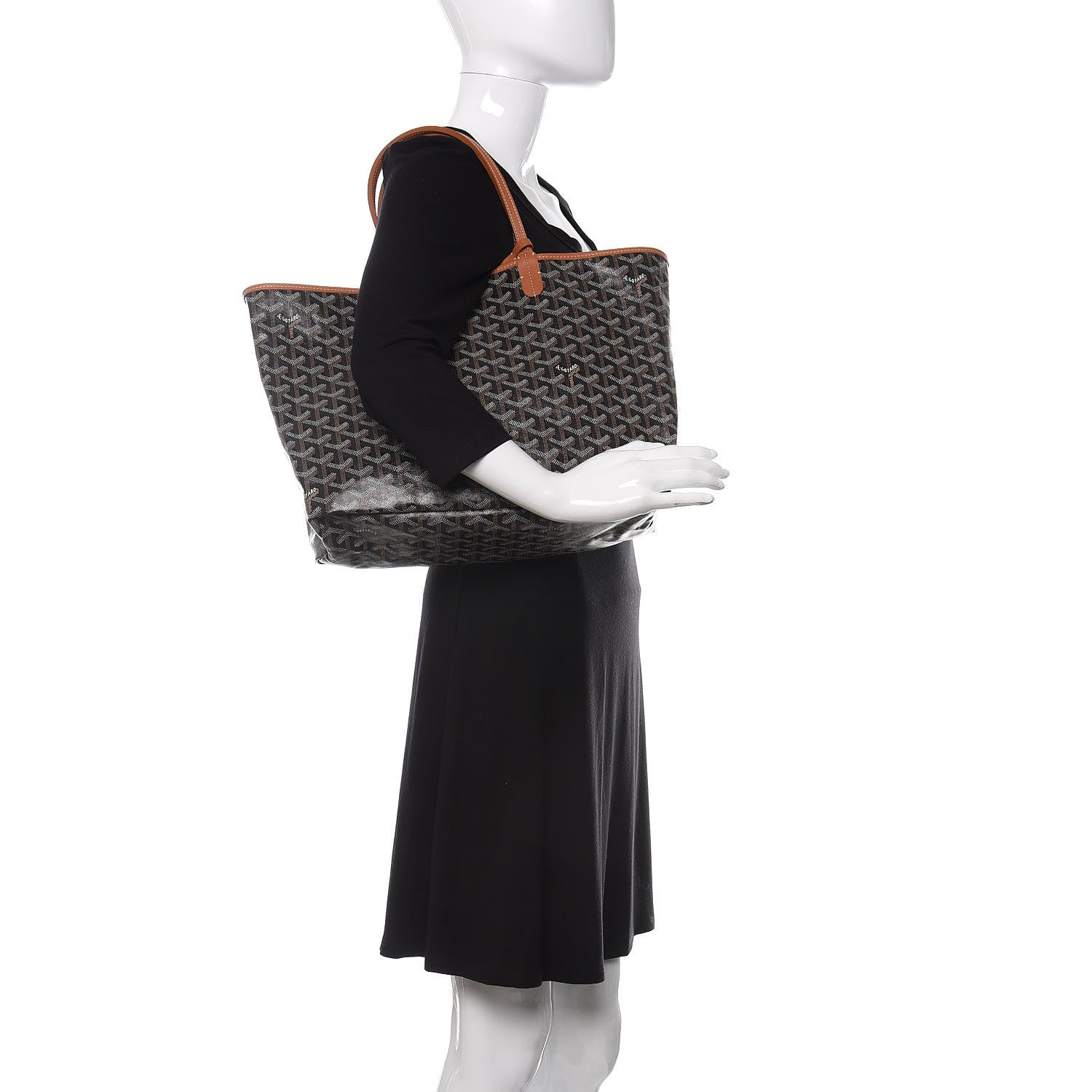 Goyard Goyardine Saint Louis PM Black Gold 2 of 8