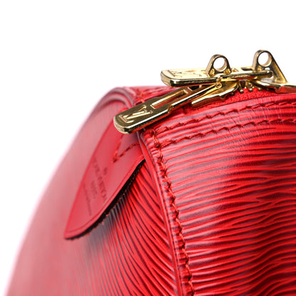 Louis Vuitton Epi Keepall 55 Castillan Red 14 of 16