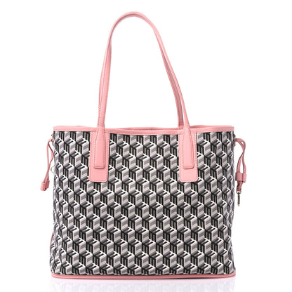 MCM Visetos Medium Liz Reversible Shopper Tote Blossom Pink 9 of 13