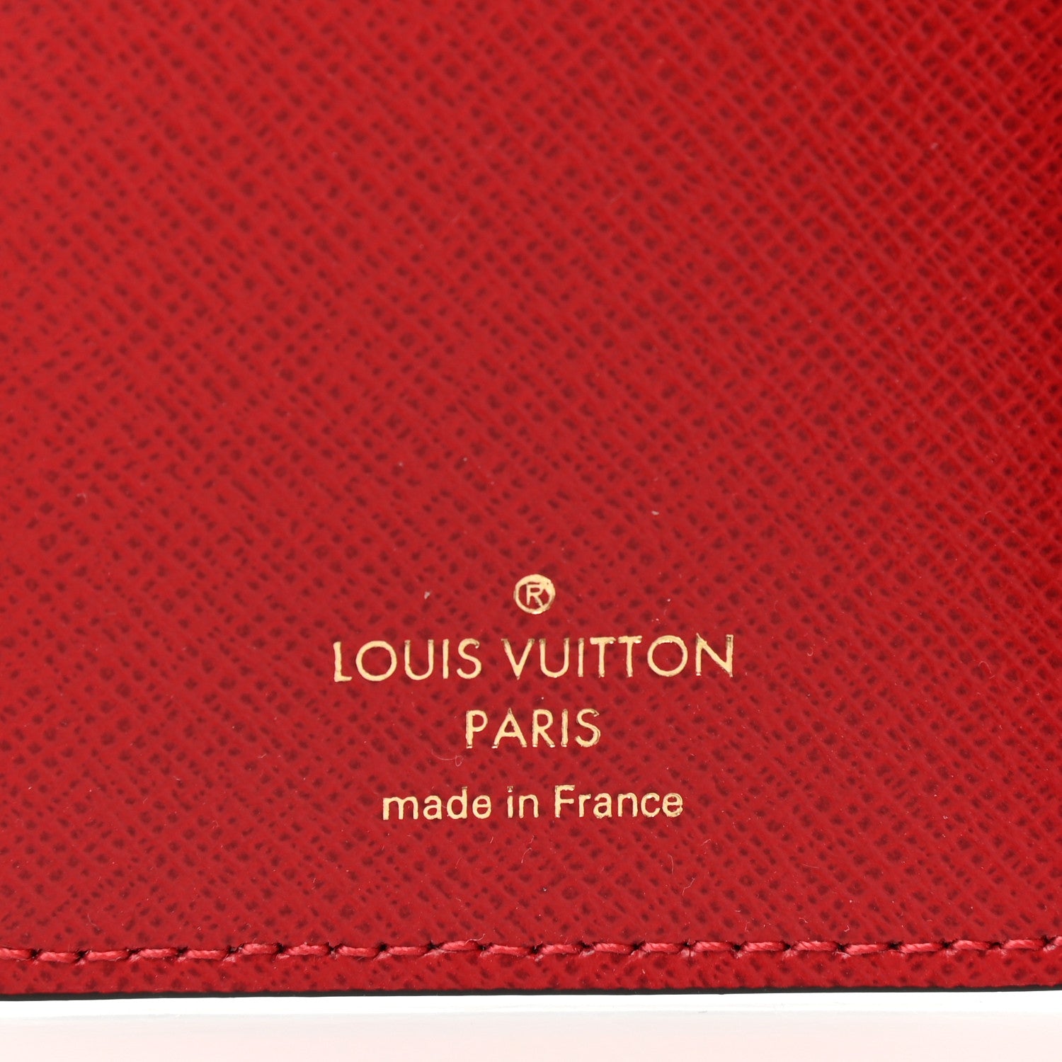 Louis Vuitton Damier Ebene Victorine Wallet Red 6 of 6