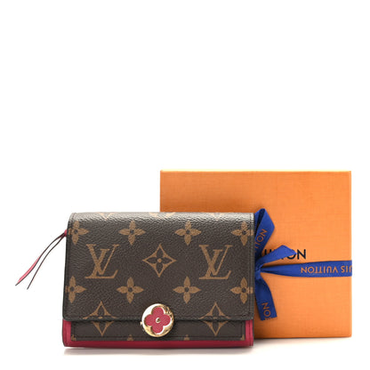Louis Vuitton Monogram Flore Compact Wallet Fuchsia 8 of 8