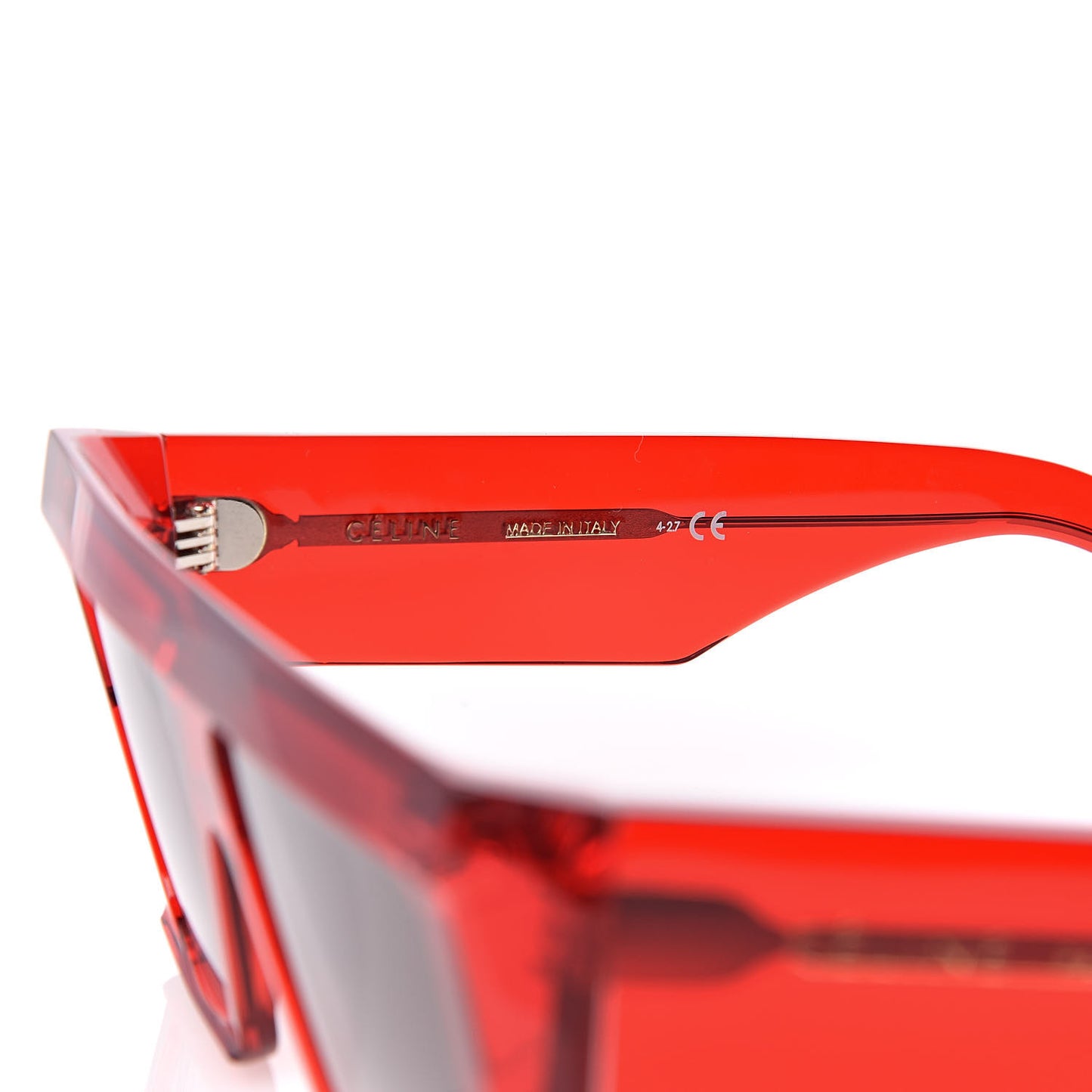 Acetate Squared Sunglasses CL 400301 Red