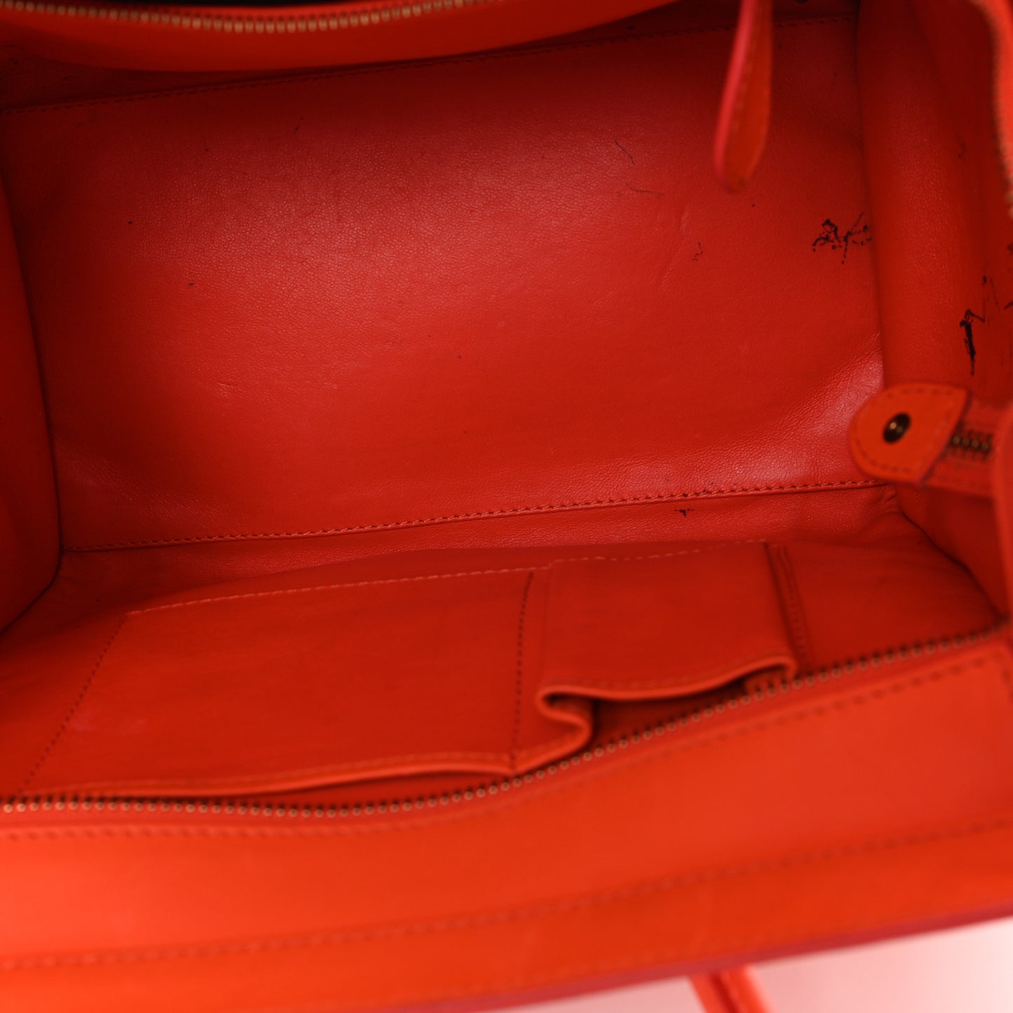Smooth Calfskin Mini Luggage Bright Orange Bright Orange