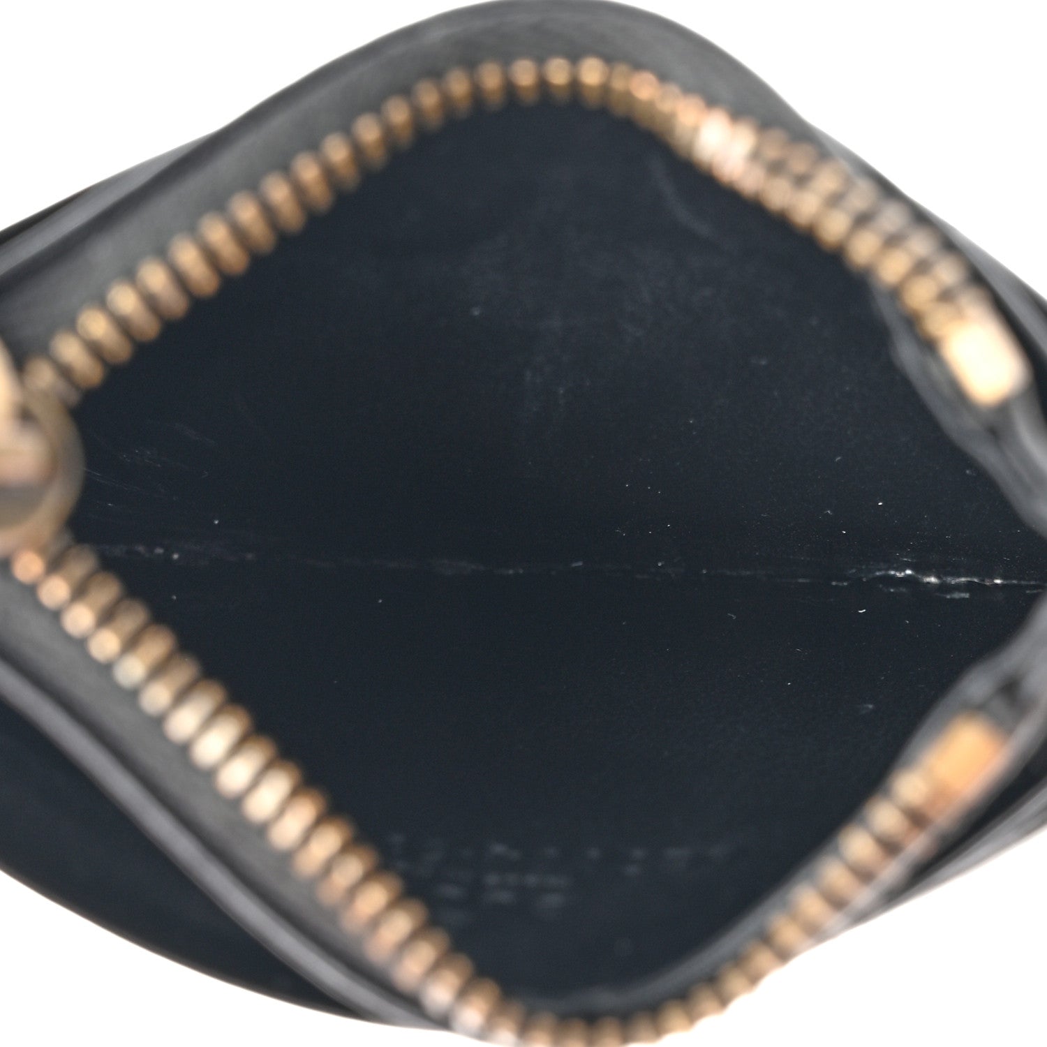 Gucci Calfskin Matelasse Chevron GG Marmont Key Case Card Holder Black 5 of 10