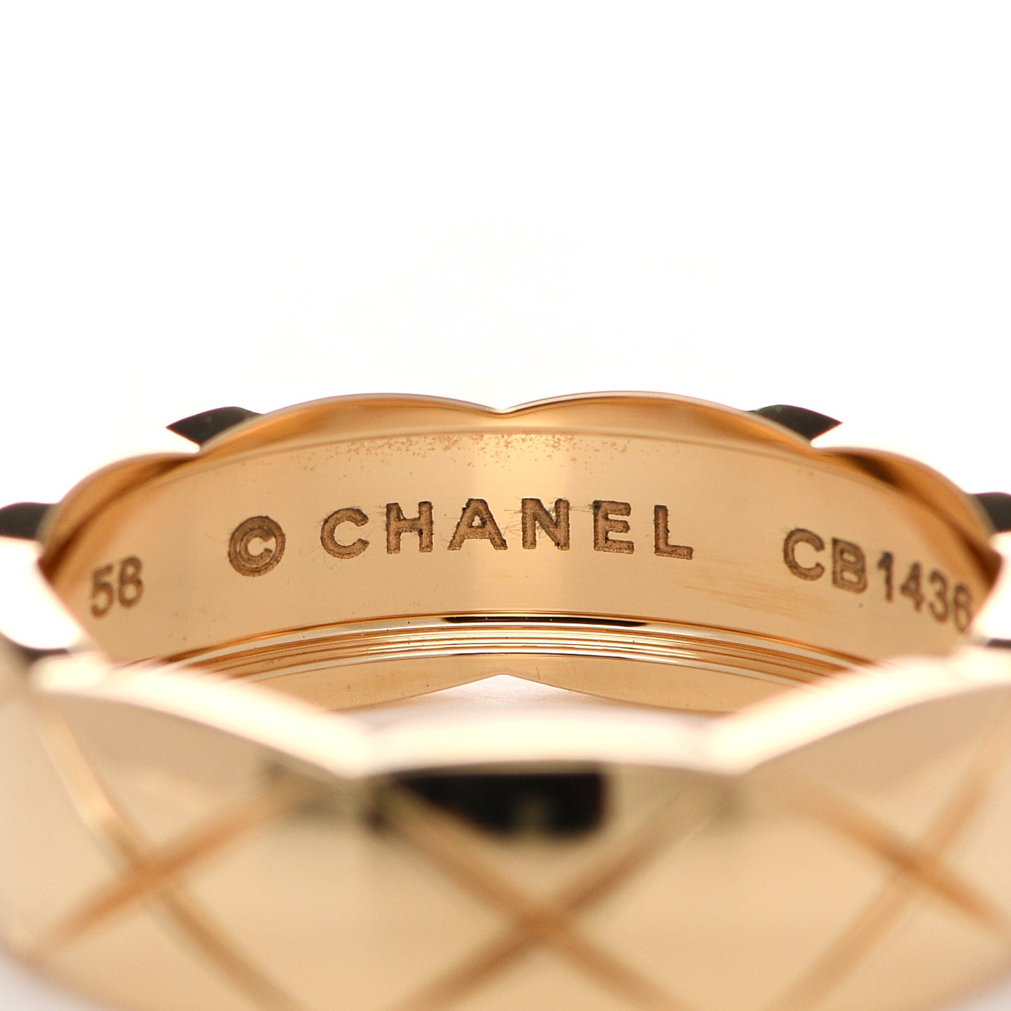 18K Beige Gold Small Coco Crush Ring 58 8.25