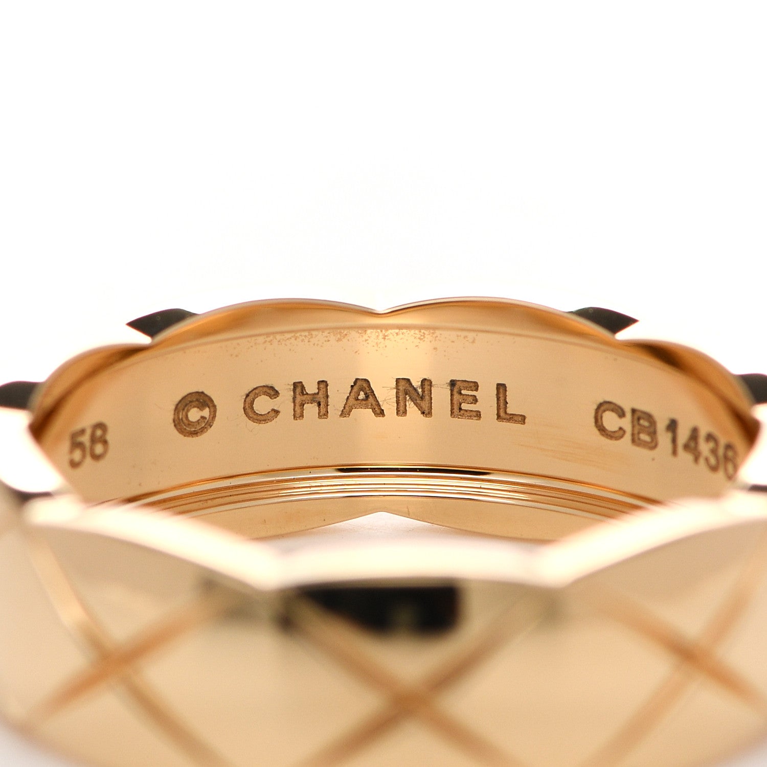 Chanel 18K Beige Gold Small Coco Crush Ring 58 8.25 4 of 6