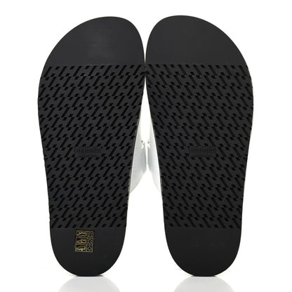 Hermes Calfskin Womens Chypre Sandals 40 White 5 of 7
