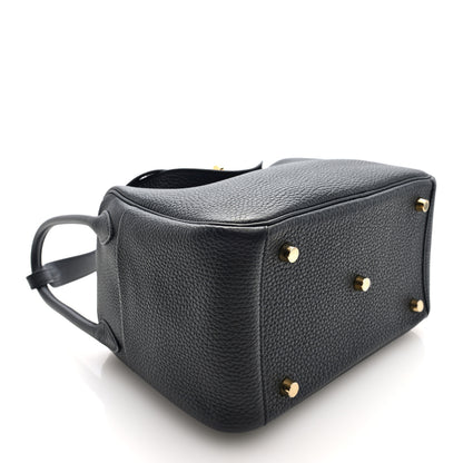 Hermes Taurillon Clemence Lindy 26 Black 4 of 11