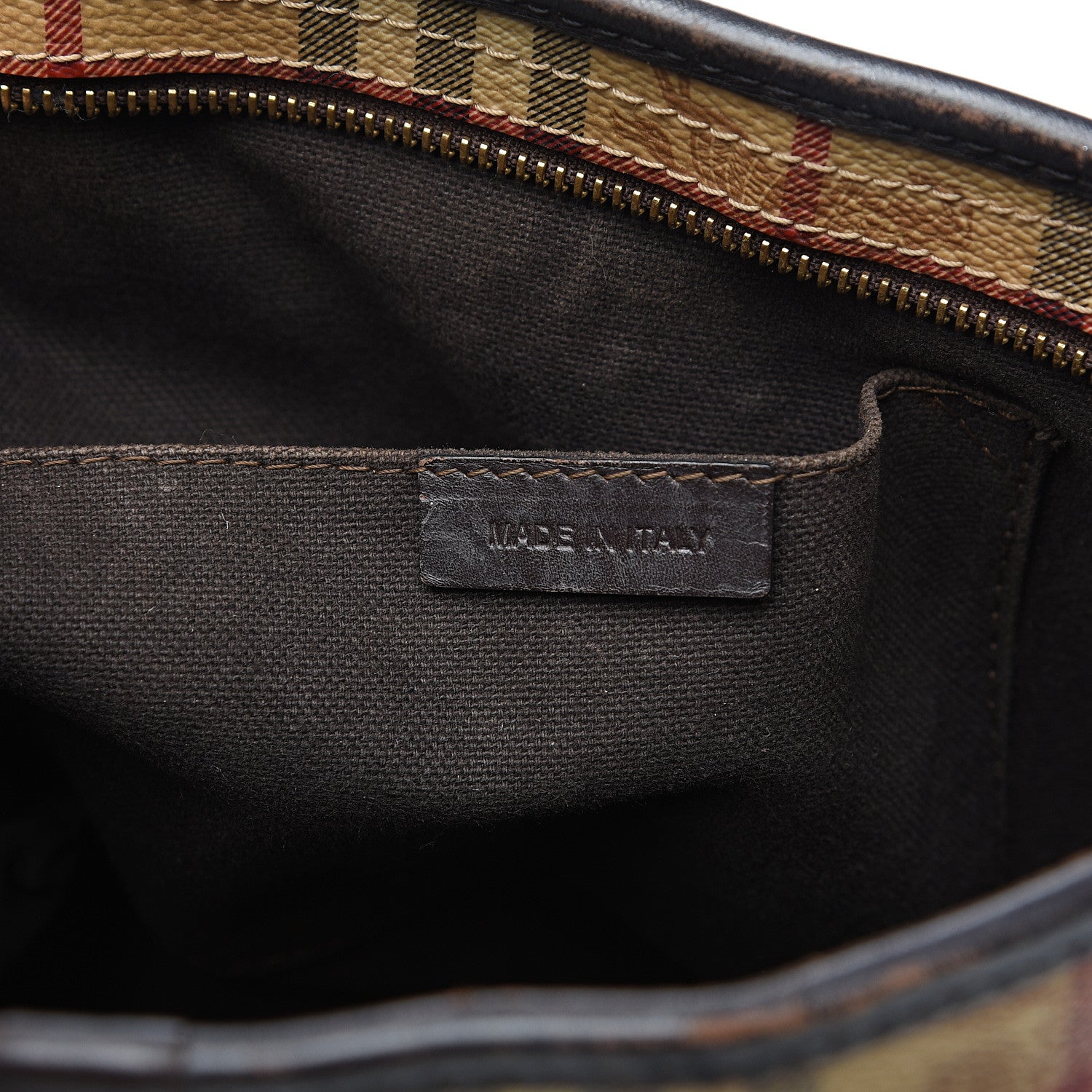Burberry Haymarket Check Medium Regent Tote Chocolate 6 of 16