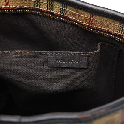 Burberry Haymarket Check Medium Regent Tote Chocolate 6 of 16