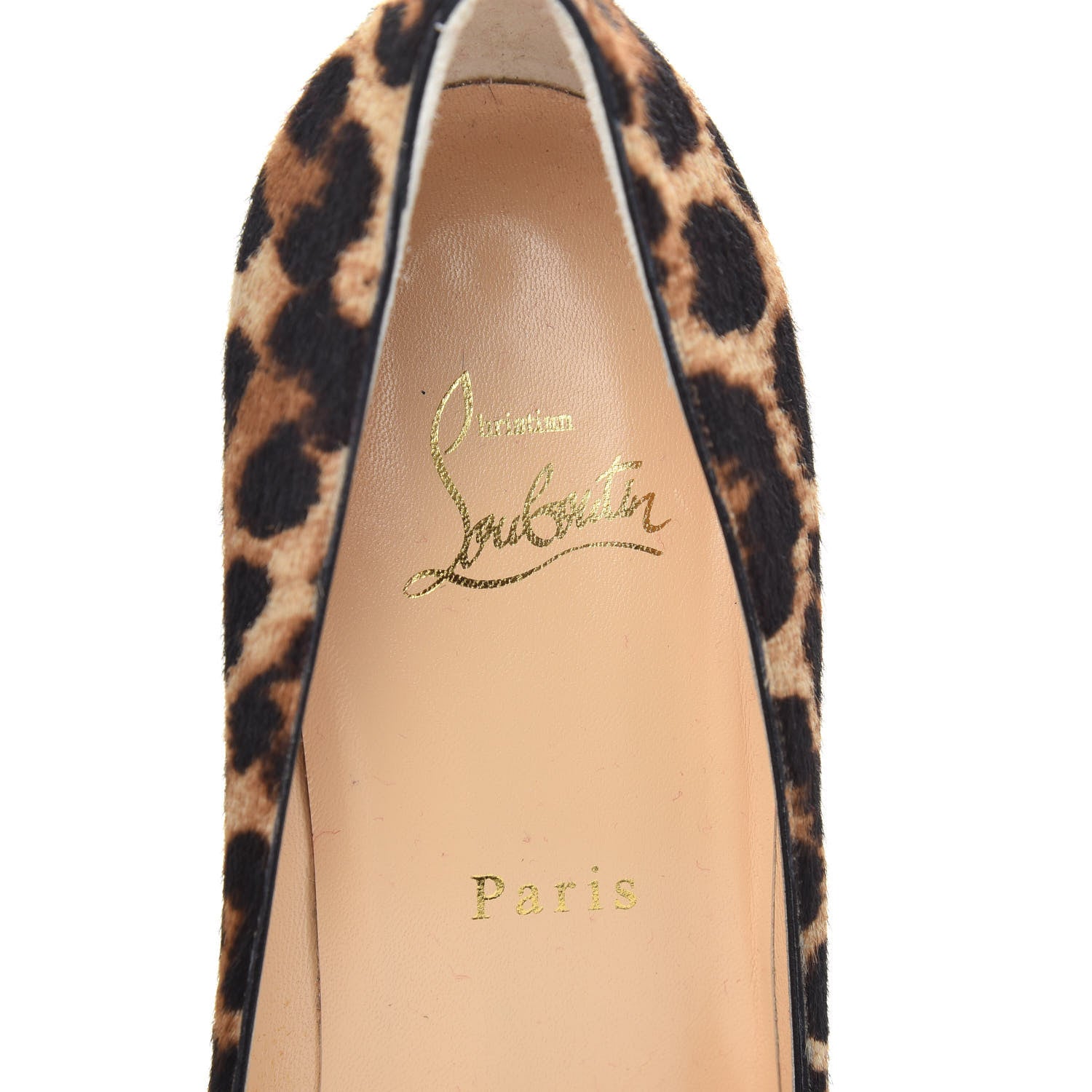 Christian Louboutin Pony Hair Leopard Decollete 554 70 Pumps 39.5 8 of 9