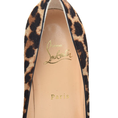 Christian Louboutin Pony Hair Leopard Decollete 554 70 Pumps 39.5 8 of 9