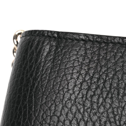 Gucci Dollar Calfskin Interlocking G Chain Wallet Black 12 of 13