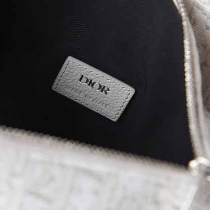 Christian Dior Oblique Mens Saddle Bag Grey 5 of 7