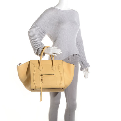 Celine Supple Calfskin Medium Phantom Luggage Butter 2 of 8