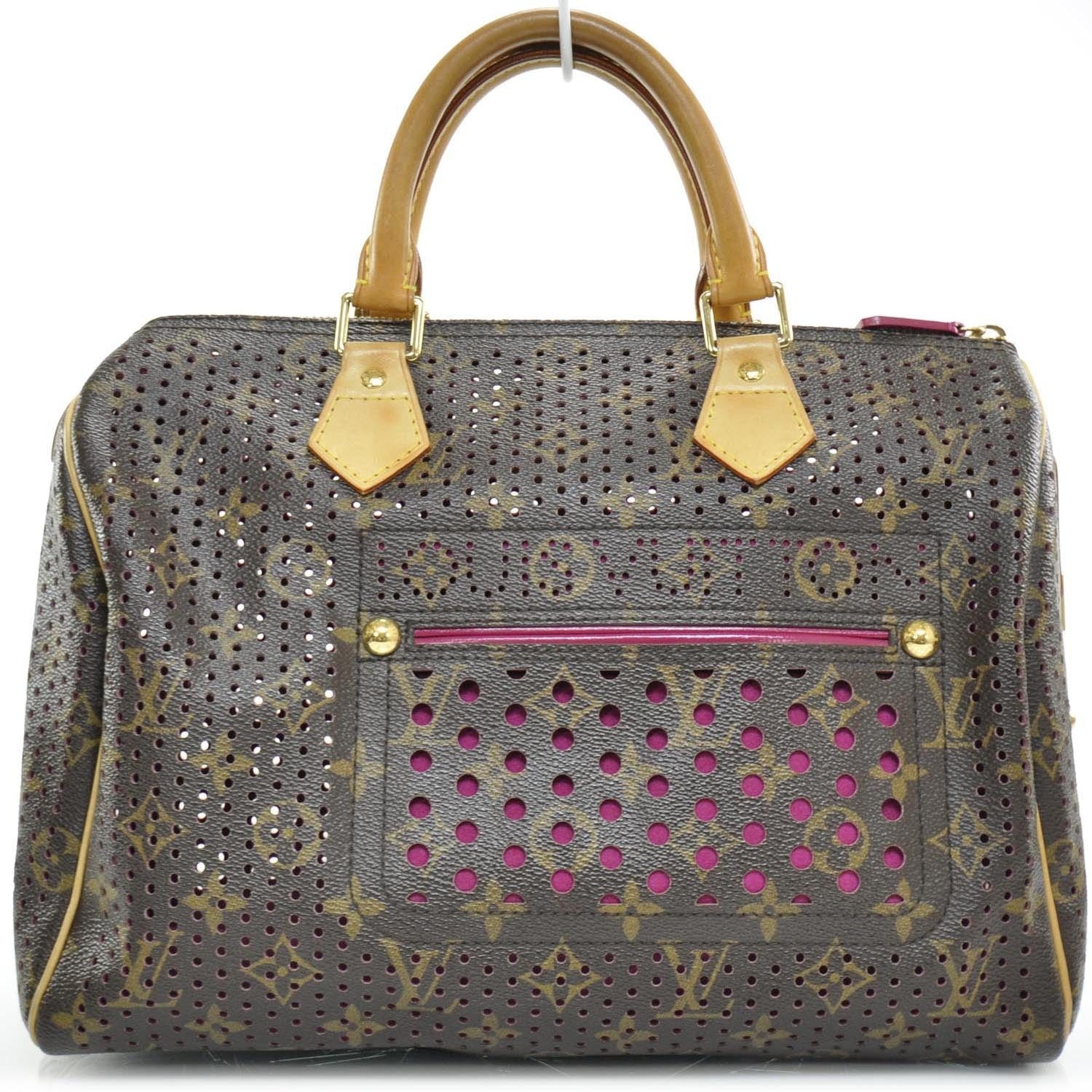 Louis Vuitton Monogram Perforated Speedy 30 Fuchsia 1 of 11