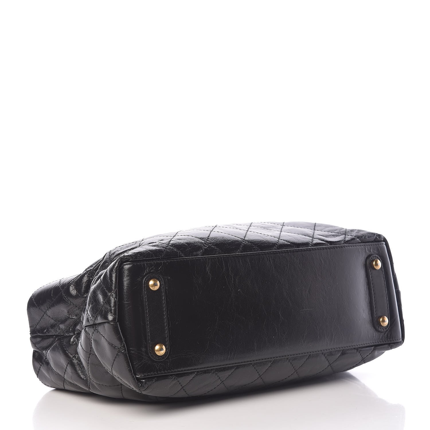 Chanel Glazed Calfskin Stingray Bindi CC Tote Black 4 of 13