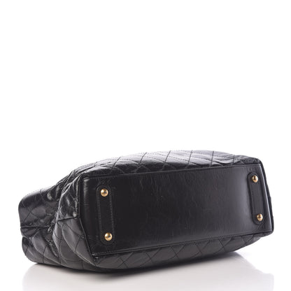 Chanel Glazed Calfskin Stingray Bindi CC Tote Black 4 of 13