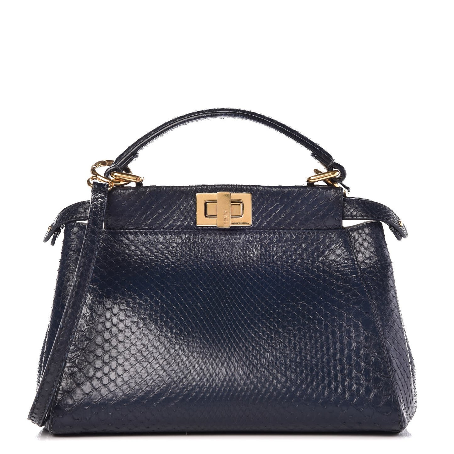 Python Mini Peekaboo Iconic Satchel Blue