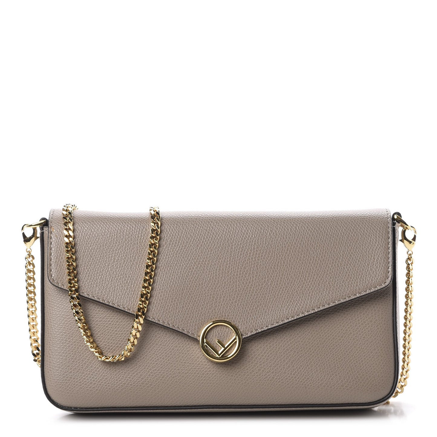 Vitello Cruise F is Fendi Envelope Wallet on Chain with Pouches Tortora