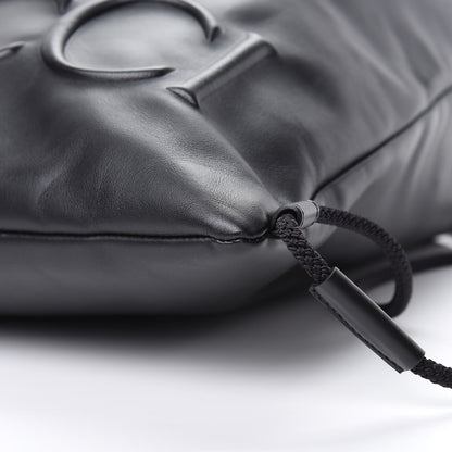 Gucci Calfskin Small GucciGhost Drawstring Backpack Black 10 of 10