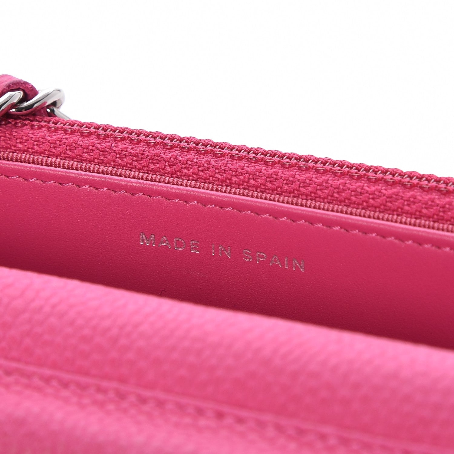 Chanel Iridescent Caviar Quilted Wallet on Chain WOC Pink 6 of 14