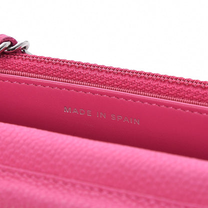 Chanel Iridescent Caviar Quilted Wallet on Chain WOC Pink 6 of 14
