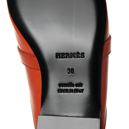 Hermes Goatskin Oz Mules 38 6 of 9