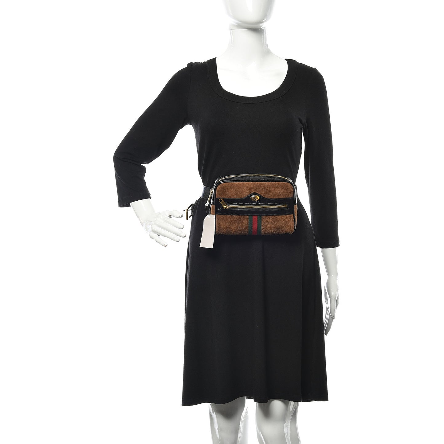 Suede Small Ophidia Belt Bag 85 34 Brown