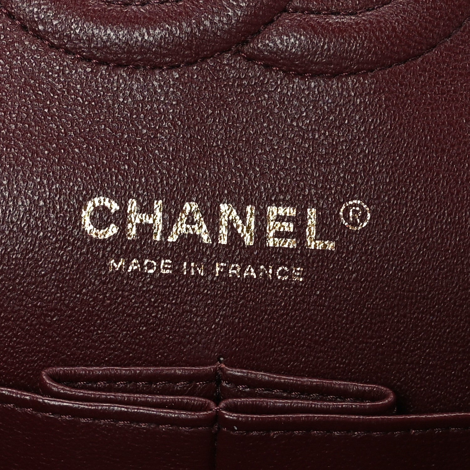 Chanel Caviar Quilted Medium Double Flap Dark Red 6 of 9