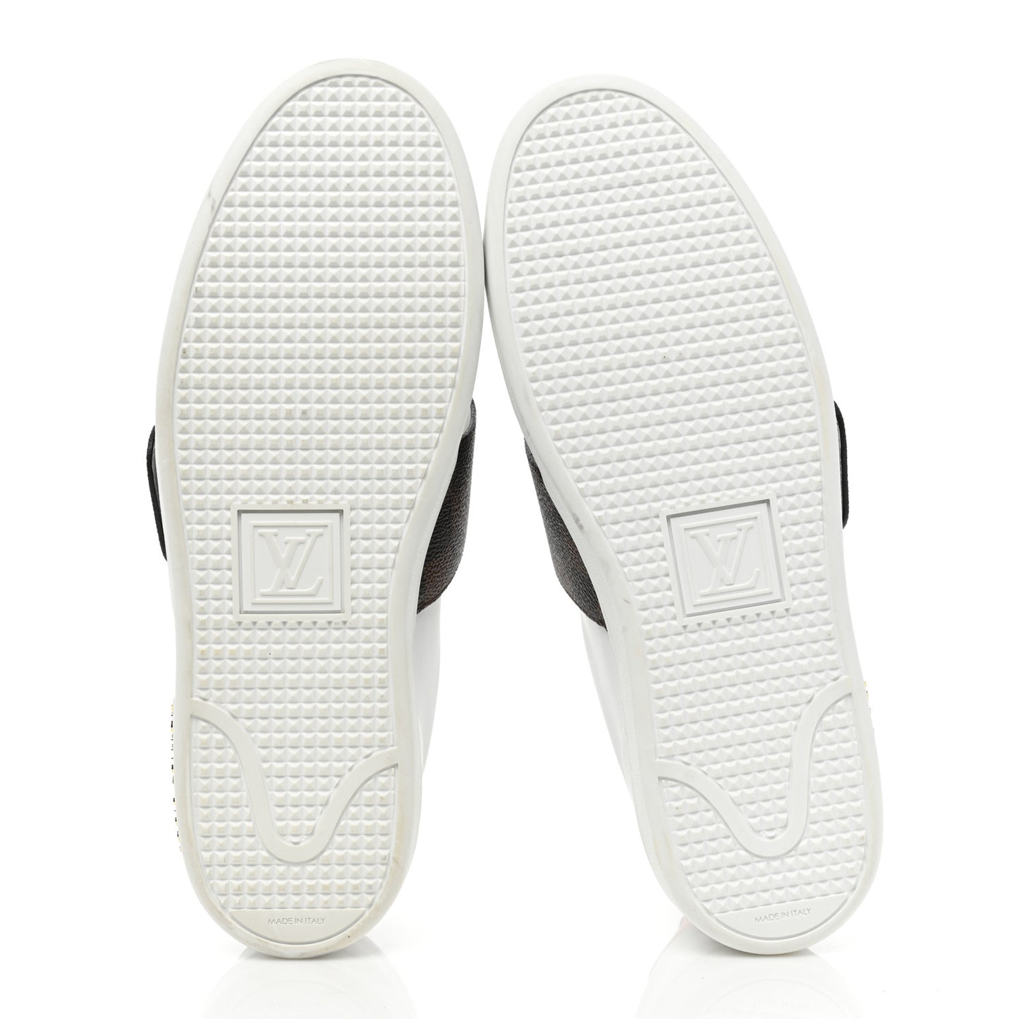 Damier Ebene Front Row Sneaker 40 White