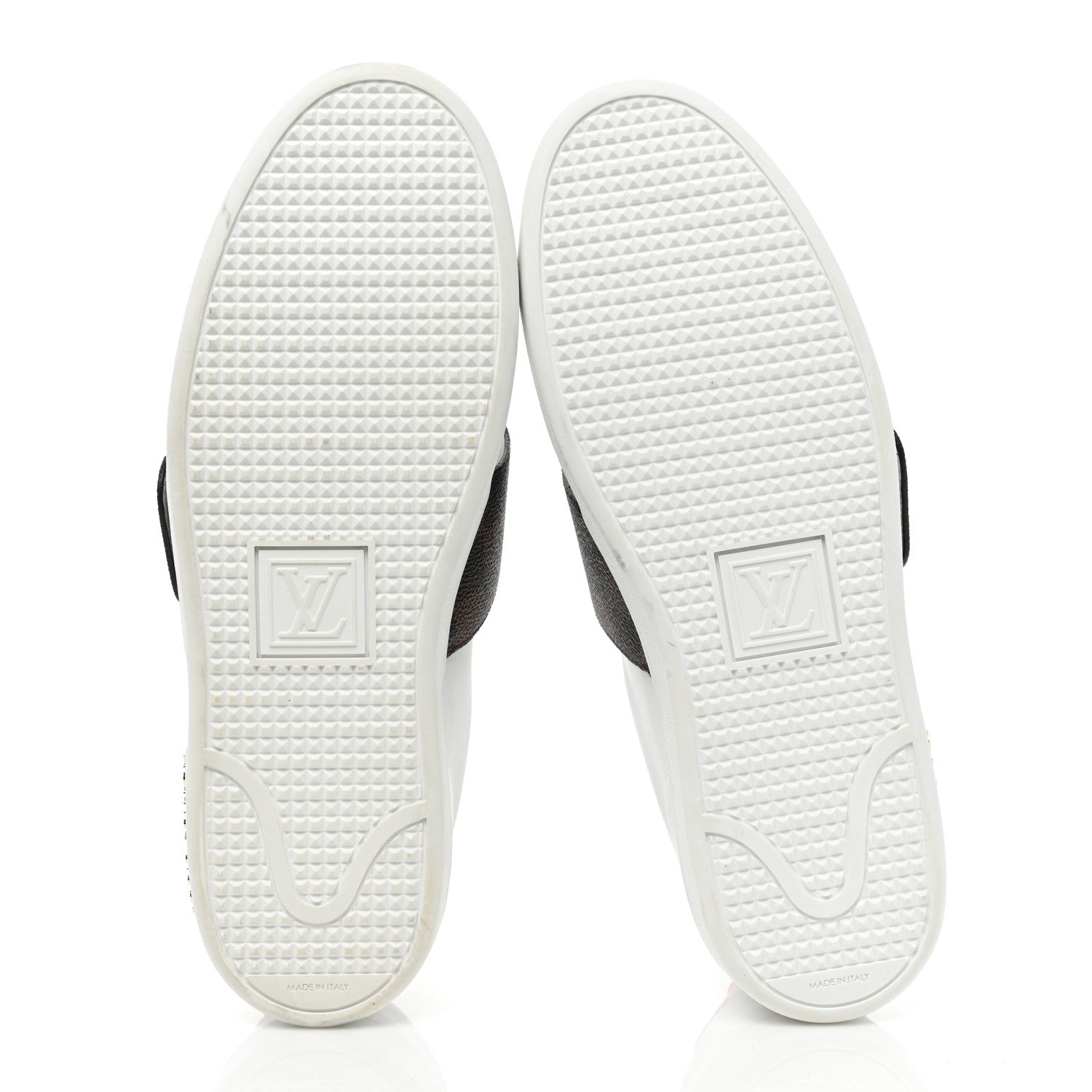 Louis Vuitton Damier Ebene Front Row Sneaker 40 White 5 of 11