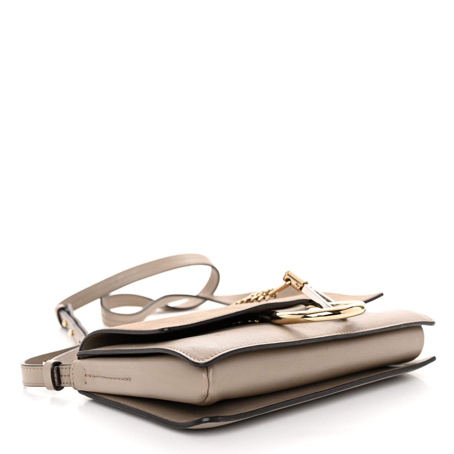 Chloe Suede Calfskin Small Faye Shoulder Bag Motty Grey 4 of 10