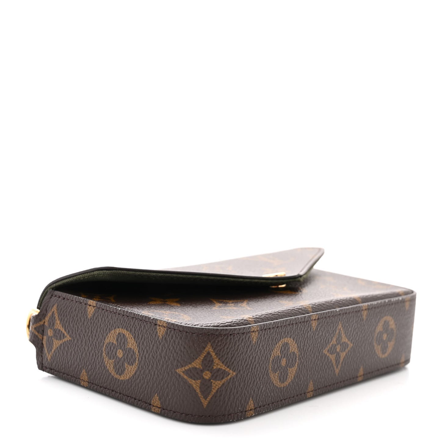 Monogram Felicie Strap & Go Kaki