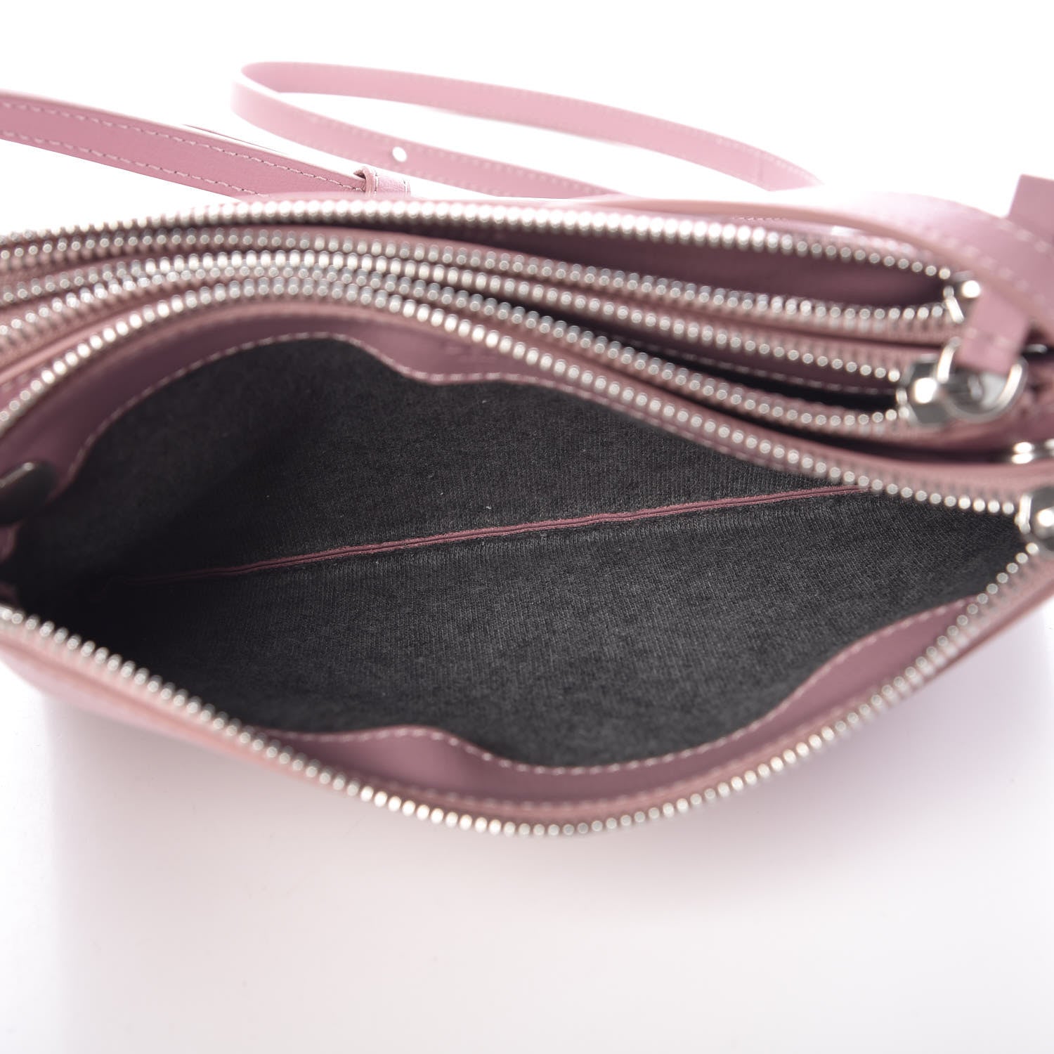 Celine Lambskin Small Trio Crossbody Bag Antique Rose 7 of 10