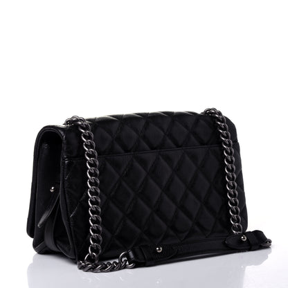 Chanel Goatskin Quilted Medium City Rock Flap Black 2 of 5